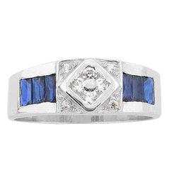 Anillo Plata 925 y Cubic Zirconia COD. 1009
