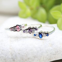Anillo Plata 925 con Zirconias COD.1029