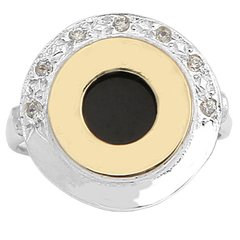 Anillo plata y oro BV Cod. 1151