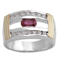 Anillo Plata y Oro Cod.1524