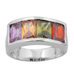 Anillo Plata 925 y Cubic Zirconia COD. 2989