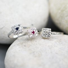 Anillos de Plata 925 con Zirconia. COD. 3598