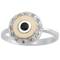 Anillo Plata y Oro BV Cod. 3701