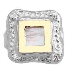 Anillo Plata t Oro BV Cod. 3908