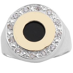 Anillo Plata y Oro BV Cod. 3930-1