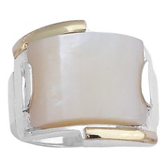Anillo Plata y Oro Cod. 4082-B