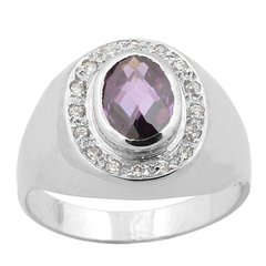 Anillo Plata 925 y Zirconia COD. 453