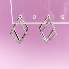 Aros de Plata 925 con Zirconias COD. 7610