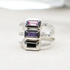 Anillo de Plata 925 con Zirconias COD. 2163