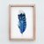 Cuadro Pluma Azules