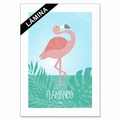 Cuadro o Lámina Infantil Flamenco - comprar online