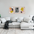 Cuadro Abstracto Formas Mostaza - tienda online