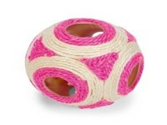 RASCADOR PELOTA SISAL CON 6 HUECOS