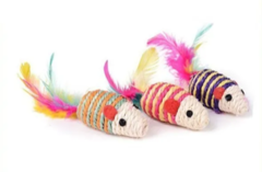 RATITA DE COLOR CON PLUMA 7 CM
