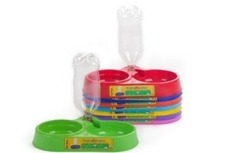 COMEDERO DOBLE CON BEBEDERO A ROSCA - comprar online