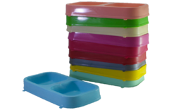 COMEDERO DOBLE RECTANGULAR