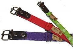 COLLAR DE POLIPROPILENO DOBLE REFORZADO, CON TERMINAL DE CUERO - comprar online