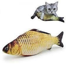 JUGUETE PESCADO ESCAMA CATNIP 40 CM GRANDE