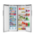 Heladera + Freezer Vondom acero 580 lts - LVEQUIPAMIENTO