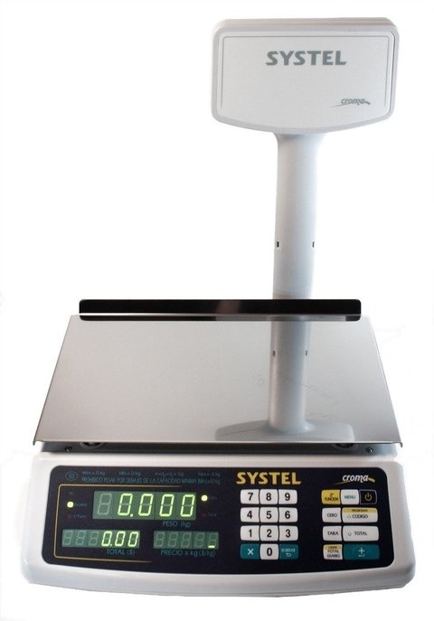 Balanza Systel Croma 30 kgs Con Bateria