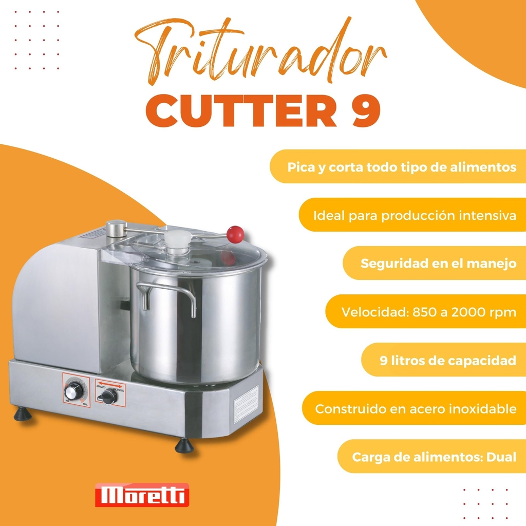 Multiprocesadora industrial Moretti Cutter 9