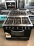 Cocina De Paolo Cristal 6 hornallas Negra 90 cm - comprar online