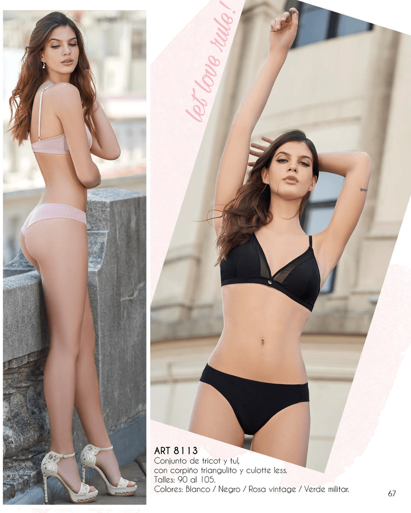 CONJUNTO DE TRICOT ART:8113K - paula intima lenceria