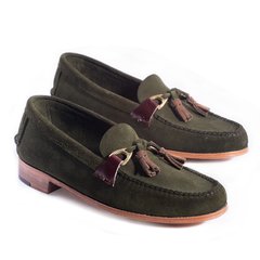 Mocasín Gamuza Verde
