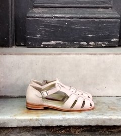 Sandalia Gladiadora cuero graneado nude - comprar online