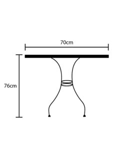 Mesa de hierro "Circa" - tienda online
