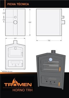 Imagen de Horno TRH de Mesada a leña Tromen