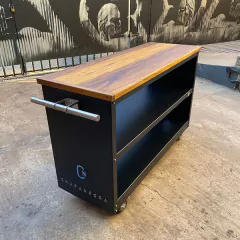 Isla de Madera Chapa Negra - comprar online