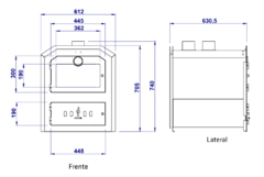 Horno embutir a leña 60 Ñuke - tienda online