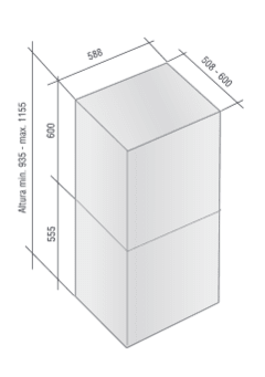 Campana de pared Qubix LCD Llanos - comprar online