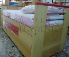 Divan Media Altura modelo EKO con chifonier y cama carro - linea madera PREMIUM.FABRICACION PROPIA - comprar online