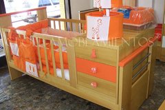 Cuna funcional EKO GUATAMBU NATURAL O LACA BLANCA - linea madera FABRICACION PROPIA PREMIUM