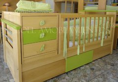 Cuna funcional EKO GUATAMBU NATURAL O LACA BLANCA - linea madera FABRICACION PROPIA PREMIUM - comprar online