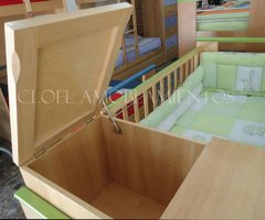 Cuna funcional TABLERO ROMANA - GUATAMBU NATURAL O LACA BLANCA. FABRICACION PROPIA PREMIUM - comprar online