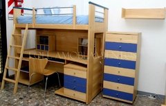Cama escritorio completa EKO - Linea madera PREMIUM. GUATAMBU NATRUAL O LACA BLANCA- FABRICACION PROPIA en internet