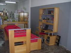 Cama Rincorena EKO CON ESCALERA SIN TOBOGAN - linea Madera PREMIUM. GUATAMBU NATURAL O LACA. FABRICACION PROPIA ENTREGA INMEDIATA en gris - comprar online
