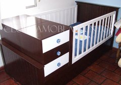 Cuna funcional TABLERO GUATAMBU - Linea madera NATURAL O LACA BLANCA FABRICACION PROPIA PREMIUM - comprar online