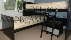 Cama rinconera CUBITOS - Linea Madera PREMIUM. FABRICACION PROPIA.