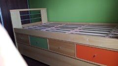 Divan Media Altura modelo EKO con chifonier y cama carro - linea madera PREMIUM.FABRICACION PROPIA - comprar online