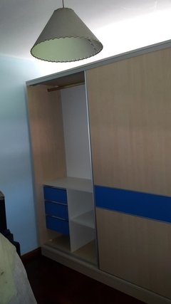 Placard 1,80 x 2,10 melamina y puertas laqueadas combinado - comprar online