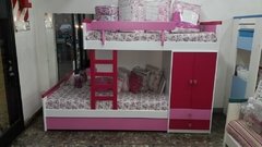 CAMAS DESPLAZADAS LINEA LACA PREMIUM . Versión Alta con Roperito . FABRICACION PROPIA - comprar online
