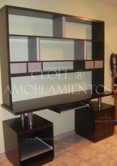 Escritorio GEMET c/ alzada - Linea madera - tienda online