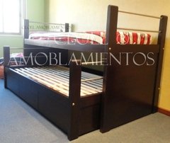 Cama nido COMPACTA media altura - Linea Madera
