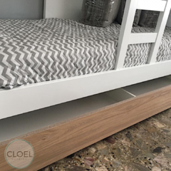 Cama Desplazada Línea Laca Premium - Fabricación Propia.