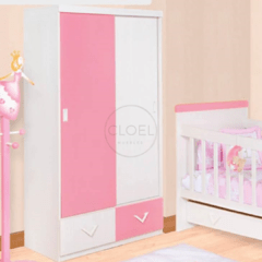 Ropero con Puertas Corredizas 0.90 Akuarela
