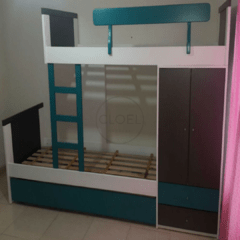 Camas Desplazadas TORRE 2.70 con ropero. LINEA LACA PREMIUM. Fabricación Propia